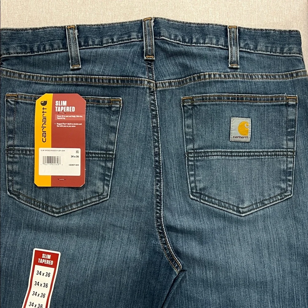 NWT Carhartt Slim Tapered Rugged Flex Jean - Picture 8 of 8